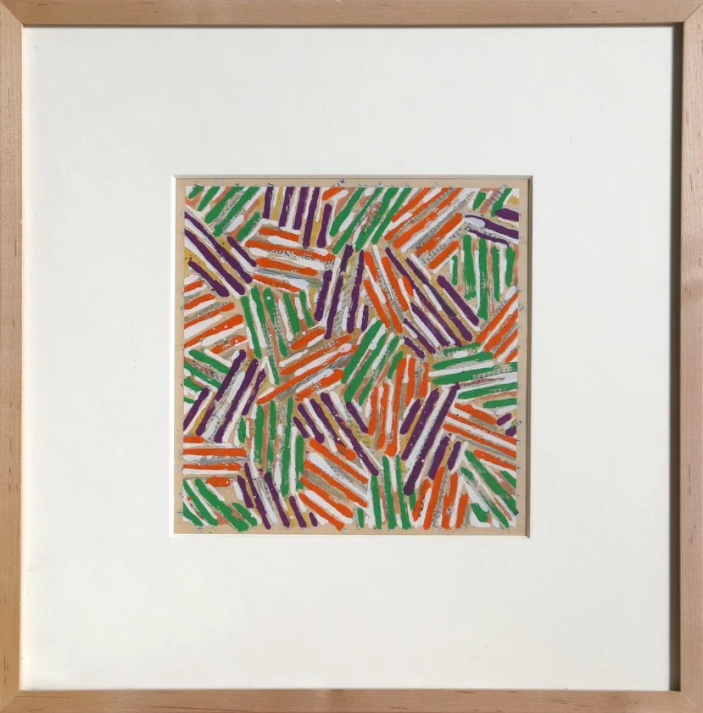 Siebdruck Johns - Crosshatch