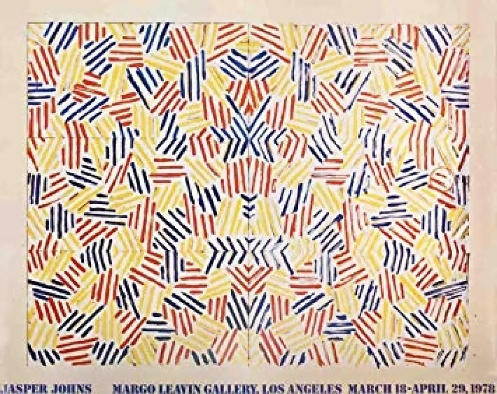 Lithographie Johns - Exposition Margo Learin Gallery, Los Angeles , 1978