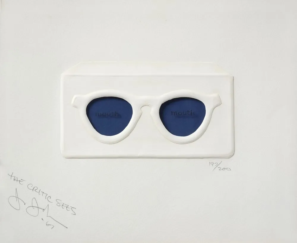 Siebdruck Johns - The Critic Sees