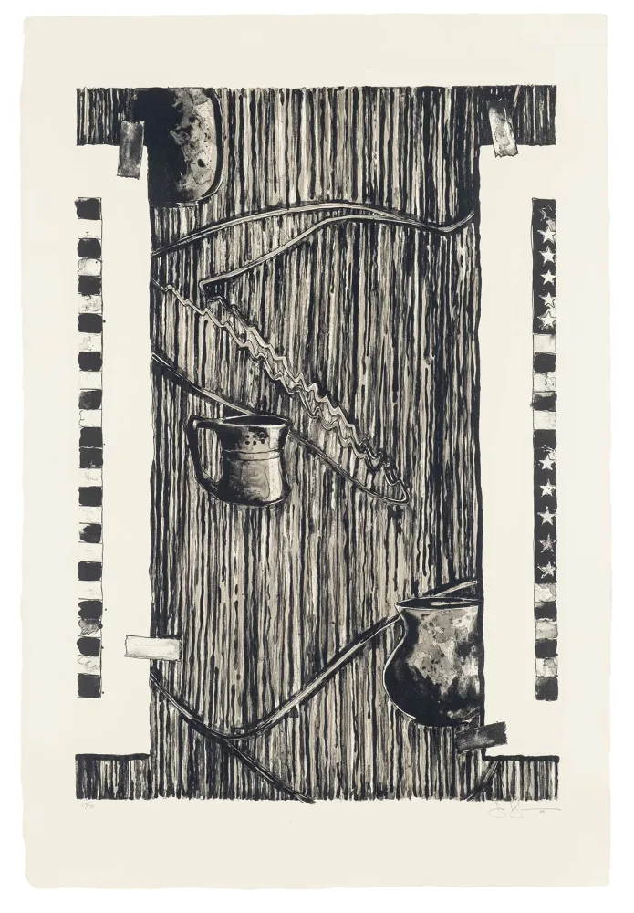 Lithographie Johns - Ventriloquist