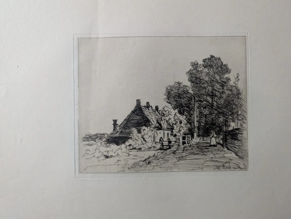 Radierung Jongkind - La nourrice / The Nurse