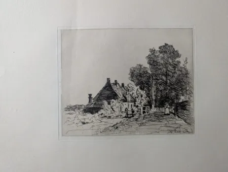 Radierung Jongkind - La nourrice / The Nurse