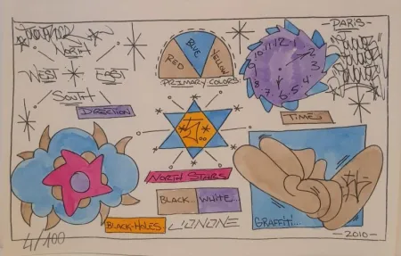 Siebdruck Jonone - Coffret avec une sérigraphie et le catalogue 