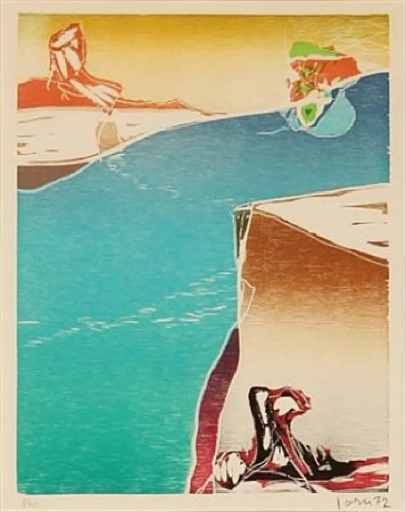 Holzschnitt Jorn - Dans le sillage d'If-Aube