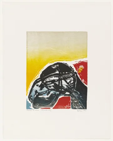 Holzschnitt Jorn - Disarming Armor