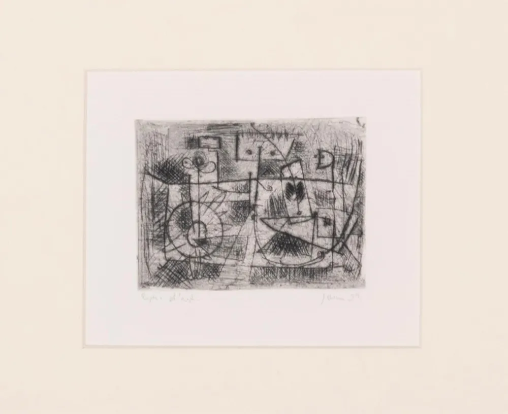 Radierung Jorn - La Tete Carrée