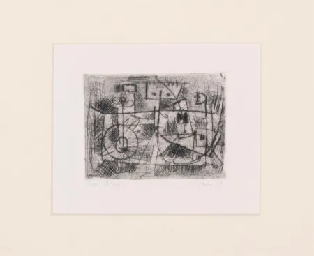 Radierung Jorn - La Tete Carrée