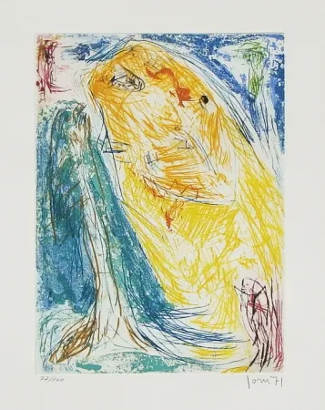 Radierung Und Aquatinta Jorn - Le Tournedos canari