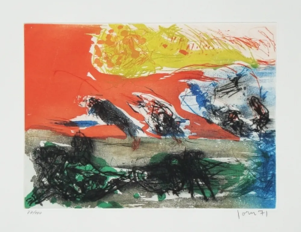 Radierung Und Aquatinta Jorn - Miel de lune