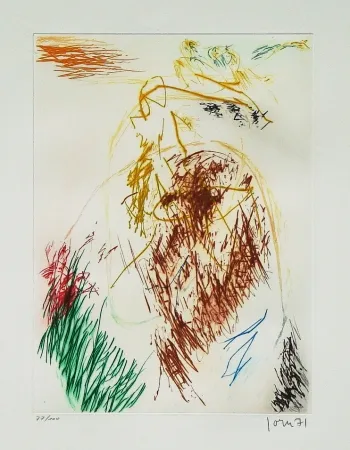 Radierung Und Aquatinta Jorn - Pensées en l'air