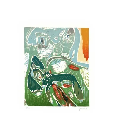 Holzschnitt Jorn - Strabisme Pastoral