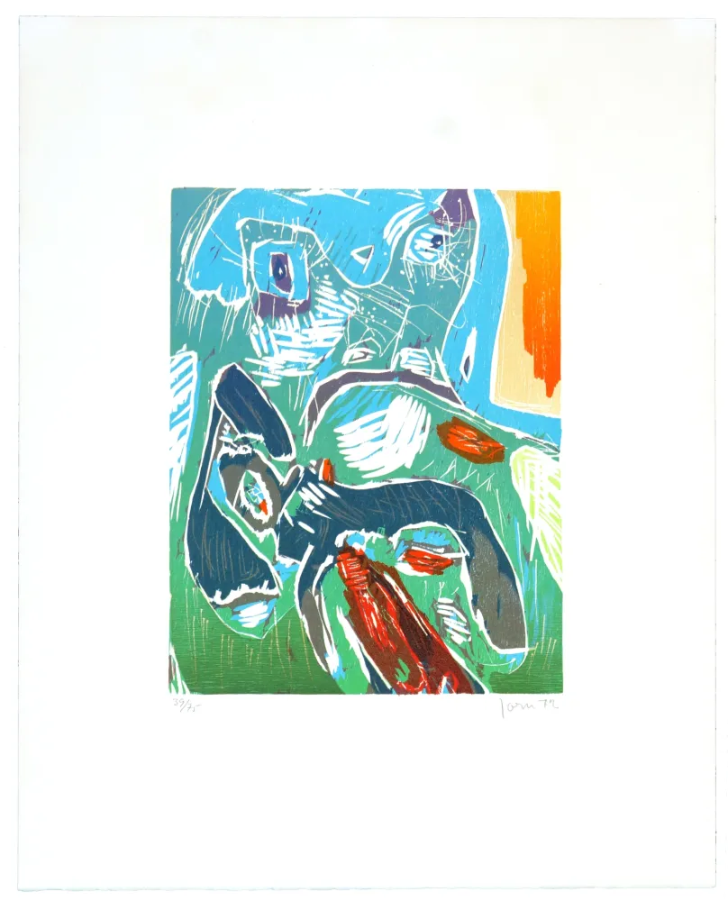 Holzschnitt Jorn - Strabisme pastoral