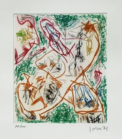 Radierung Und Aquatinta Jorn - Tarotaumagie offusquée