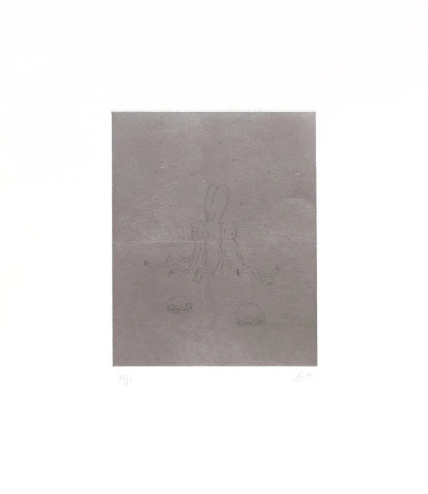 Stich Kaga - Four sleepers with monkeys