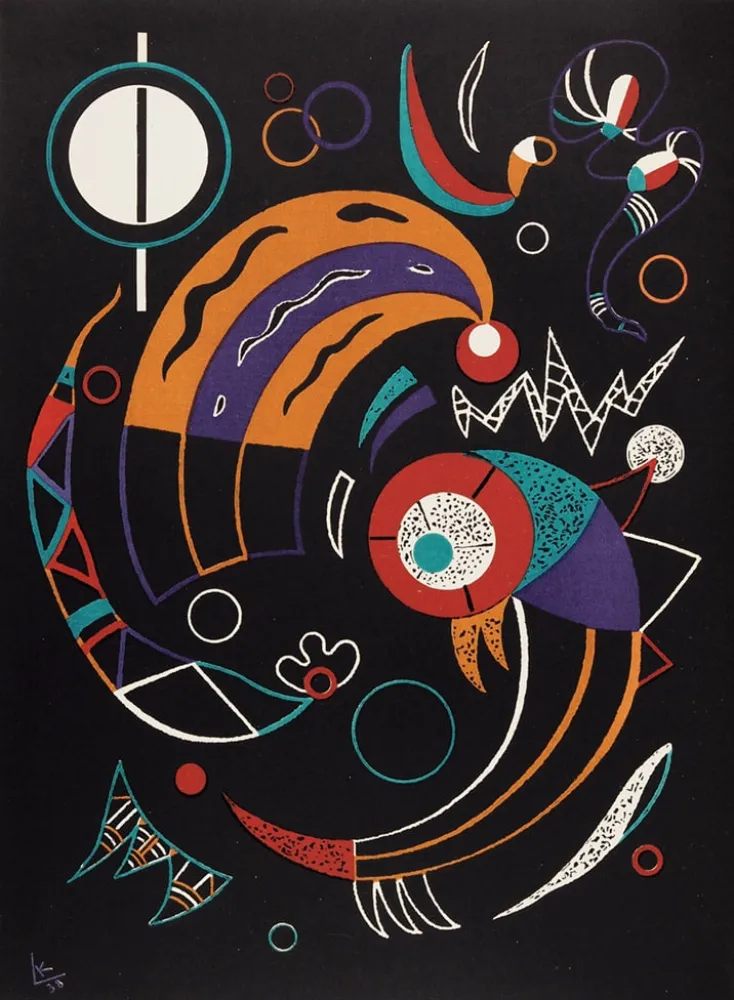 Lithographie Kandinsky - Comètes