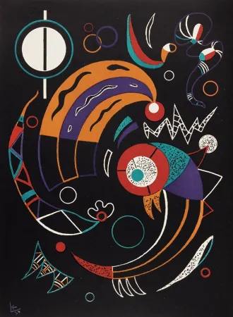Lithographie Kandinsky - Comètes
