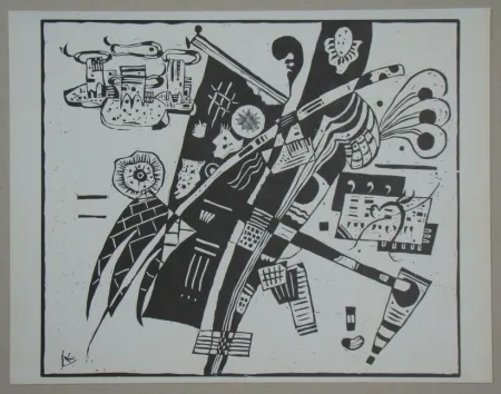 Holzschnitt Kandinsky - Composition from 1935