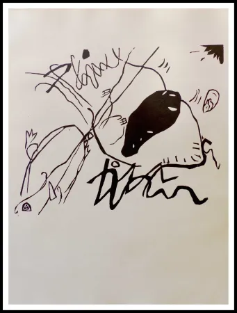 Holzschnitt Kandinsky - TACHE NOIRE