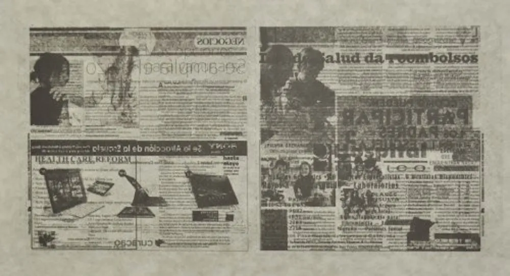 Lithographie Kassay - Untitled 8/8 (La Opinión)