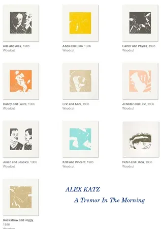 Holzschnitt Katz - A Tremor In The Morning