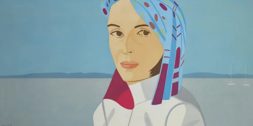 Aquatinta Katz - Ada in Blue Hat