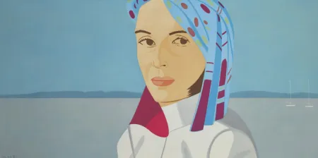 Aquatinta Katz - Ada in Blue Hat