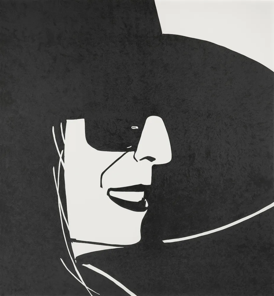 Siebdruck Katz - Ada with Black Hat