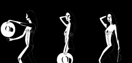 Siebdruck Katz - Ariel Black & White