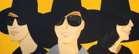 Siebdruck Katz - Black Hats IV