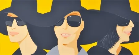 Siebdruck Katz - Black Hats IV