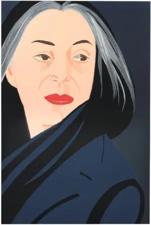 Siebdruck Katz - Black Scarf