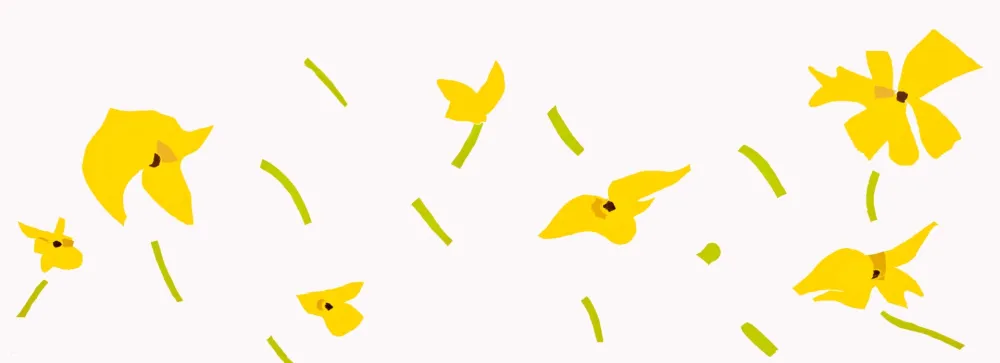 Holzschnitt Katz - Flowers in the Wind