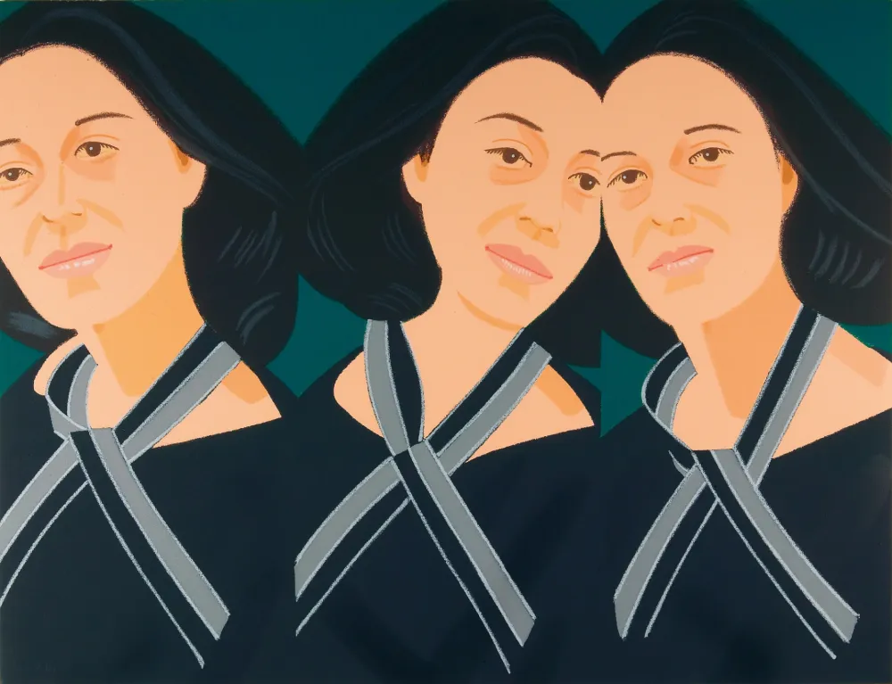 Siebdruck Katz - Grey Ribbon