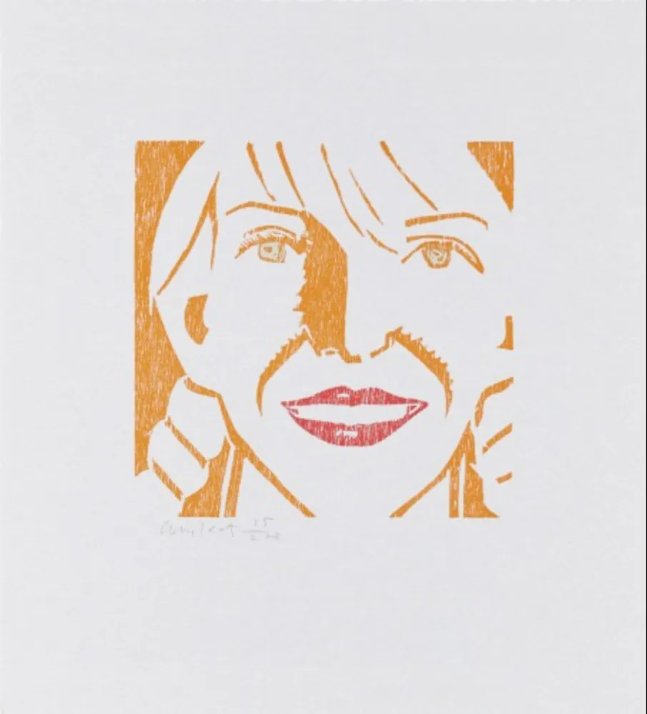 Holzschnitt Katz - Jessica