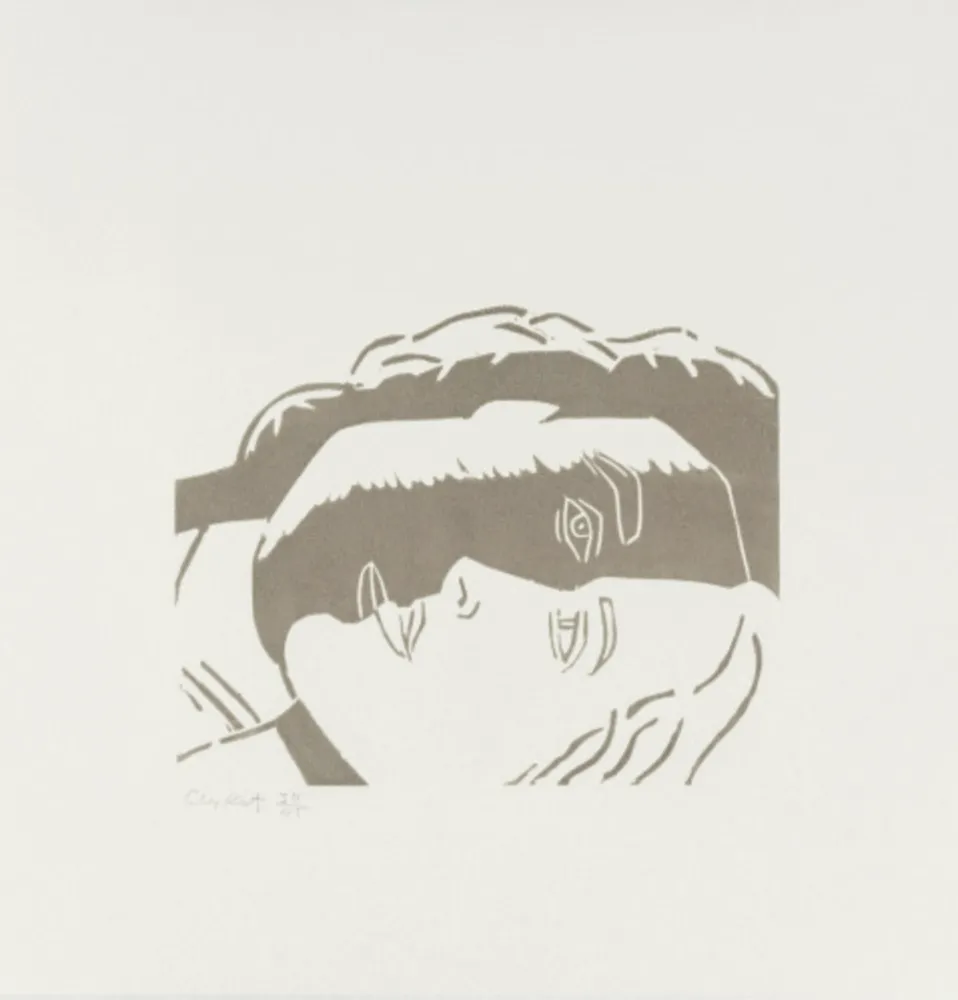 Holzschnitt Katz - Peter and Linda (from A Tremor in the Morning)