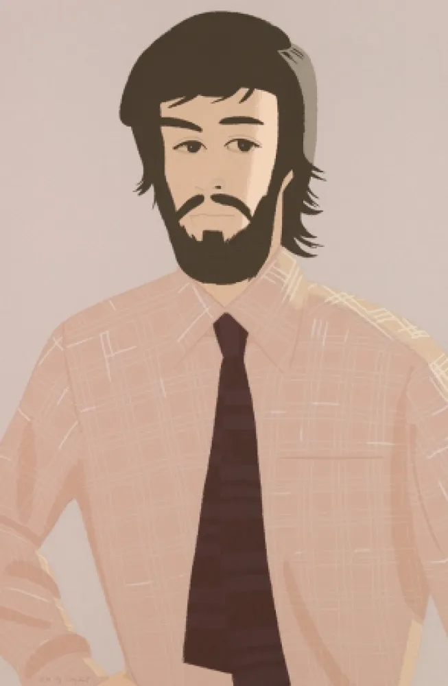 Siebdruck Katz - Plaid Shirt I