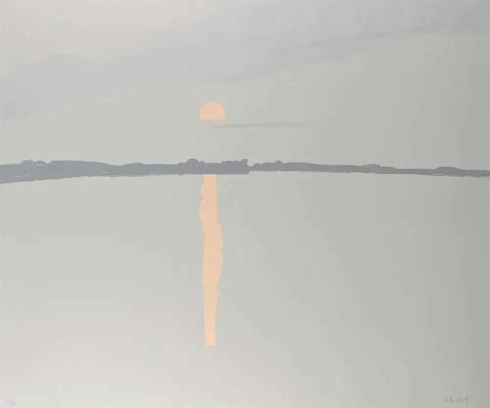 Siebdruck Katz - Sunset, Lake Wesserunsett I
