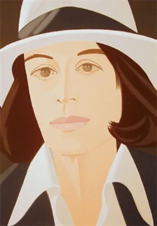 Siebdruck Katz - White Hat