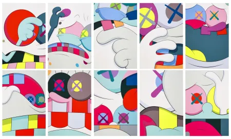 Siebdruck Kaws - Blame Game Portfolio
