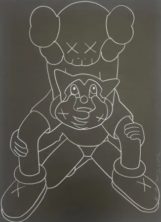 Siebdruck Kaws - Companion vs Astroboy