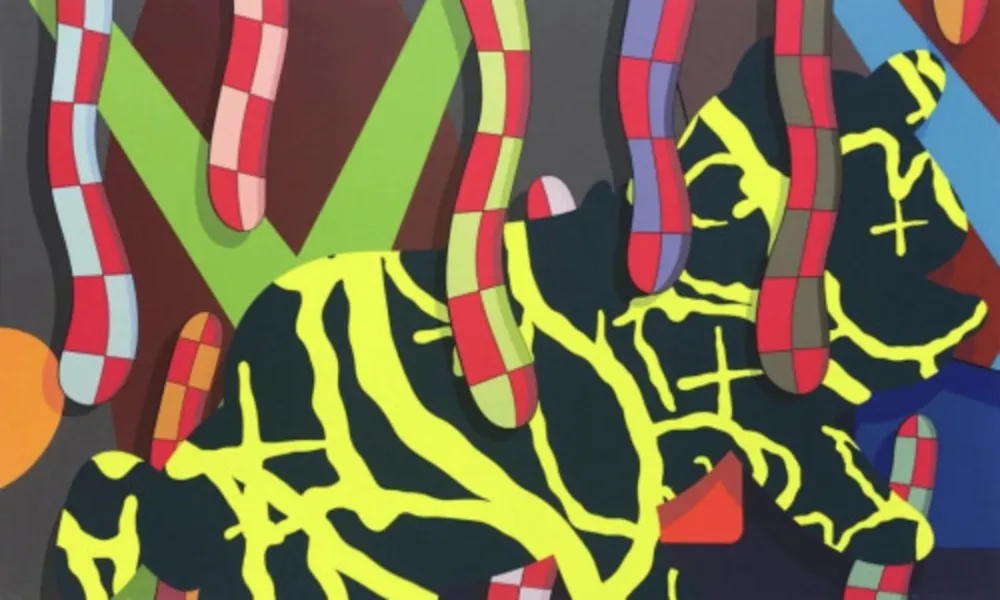 Siebdruck Kaws - Far Far Down