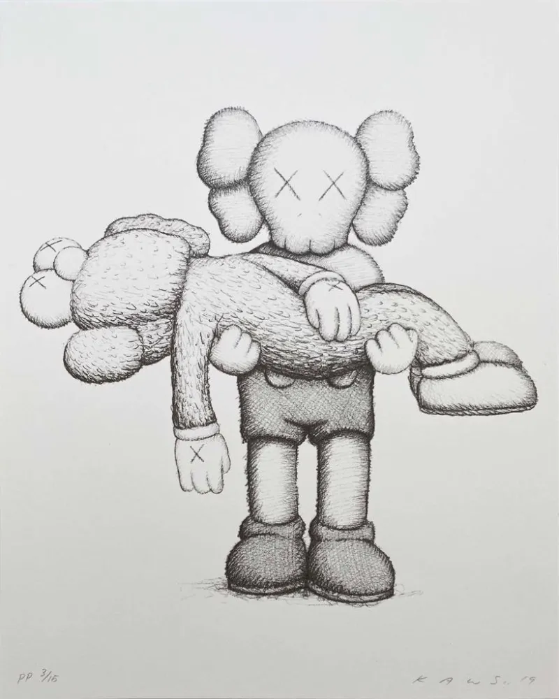 Siebdruck Kaws - Gone