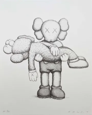 Siebdruck Kaws - Gone