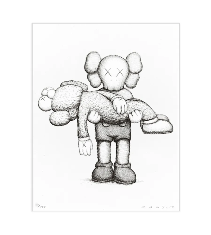 Siebdruck Kaws - Gone
