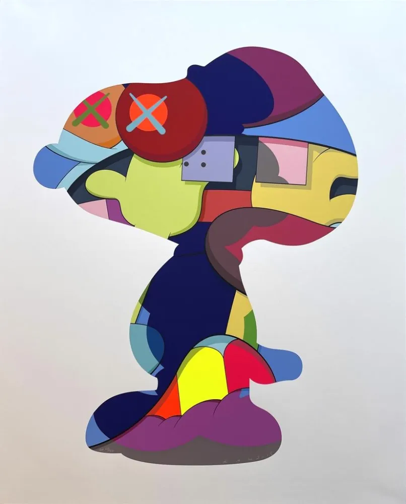 Siebdruck Kaws - No One's Home