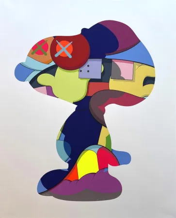 Siebdruck Kaws - No One's Home