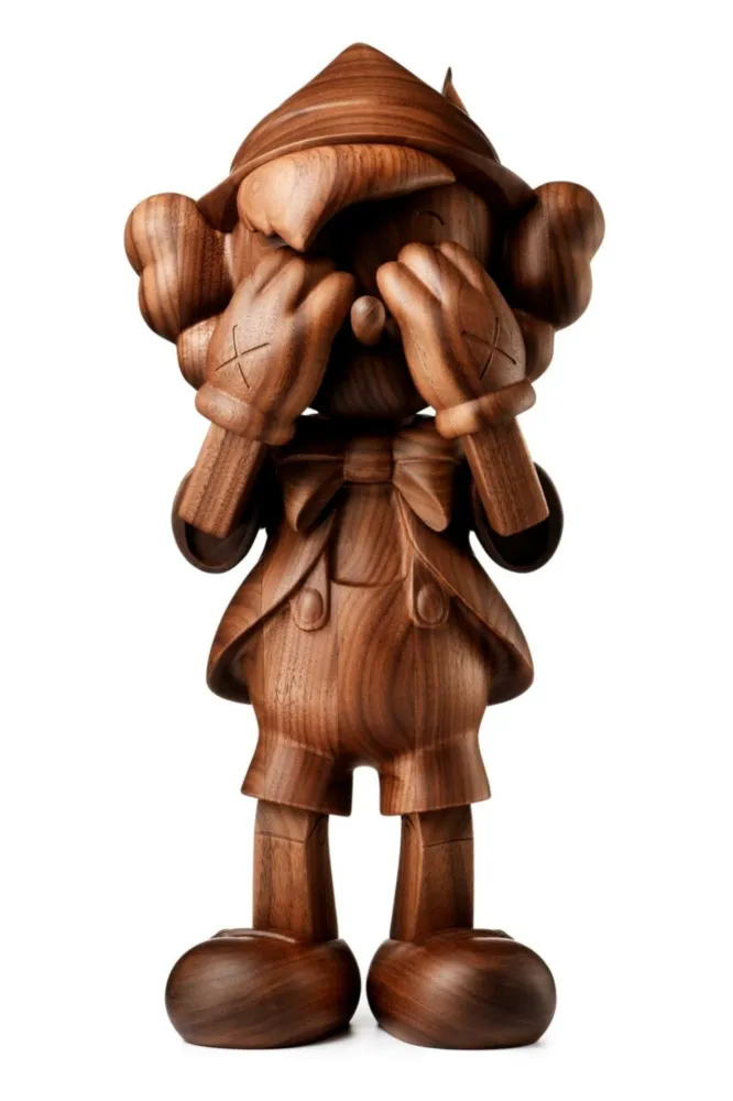 Holzschnitt Kaws - Pinocchio