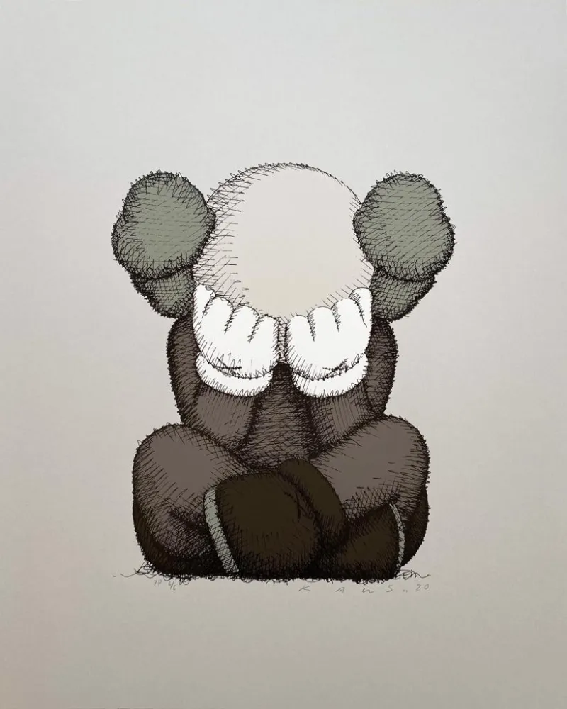 Siebdruck Kaws - Separated