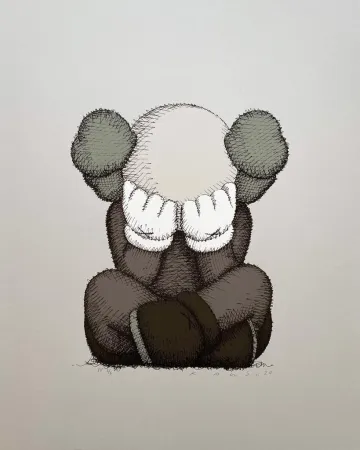 Siebdruck Kaws - Separated