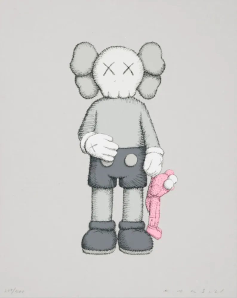Siebdruck Kaws - Share